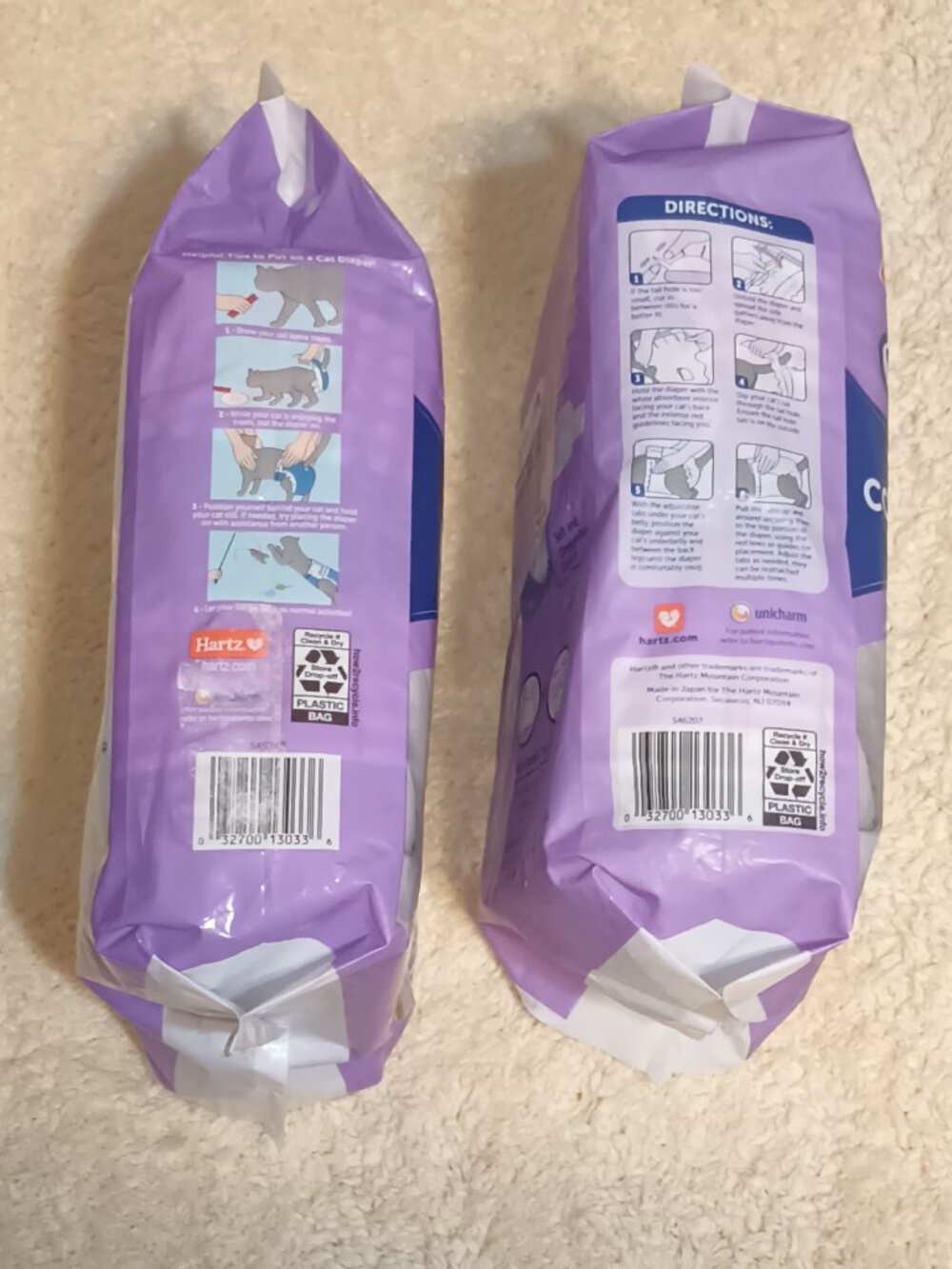 NWT ~ 2 Packages of Hartz Comfitables Cat Disposable Diapers, Size S, 7-11 lbs. - Picture 13 of 14